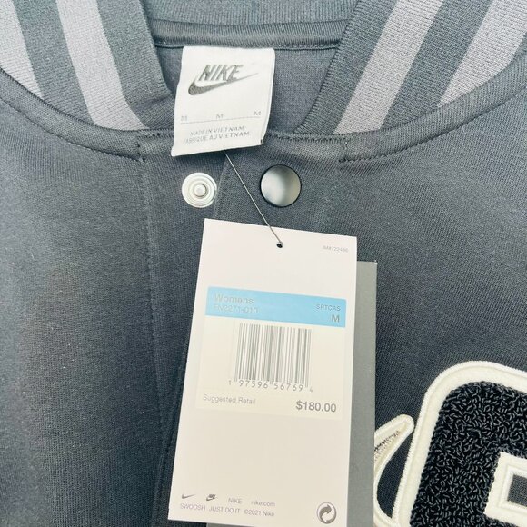 Nike Women's x Serena Williams Design Crew 'Black Grey' FN2271-010 size M - Picture 3 of 4